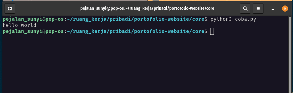 Running Python Script
